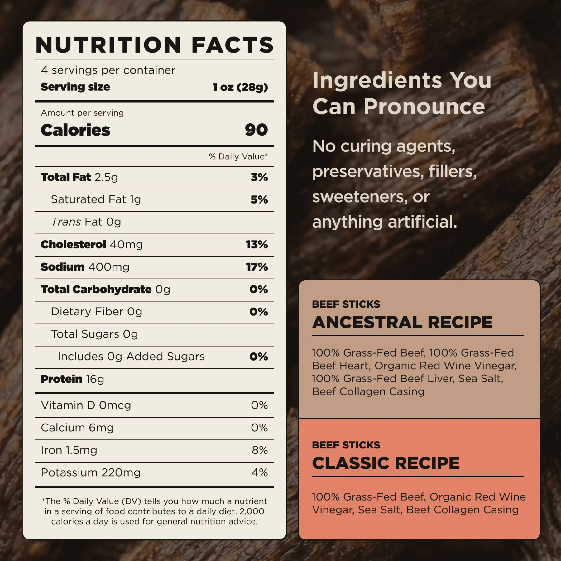 100% Grass-Fed Beef Sticks – Original Flavor - Image 11