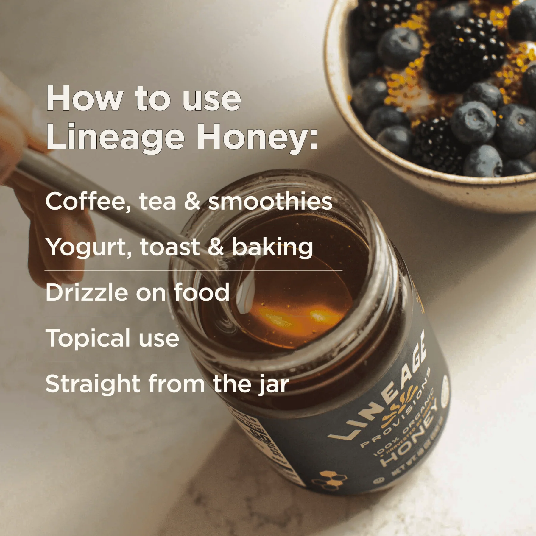 100% Raw Organic & Unfiltered Honey - Image 4